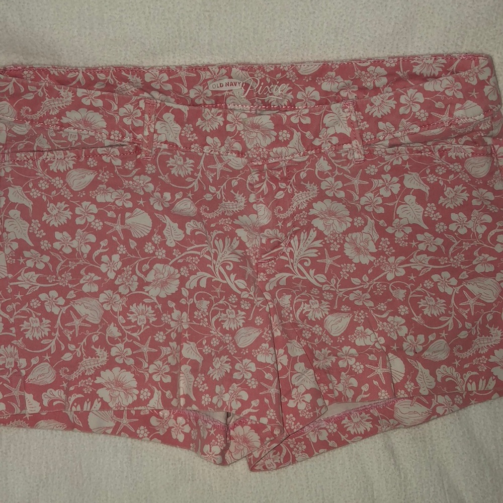 Pink and white Old Navy shorts